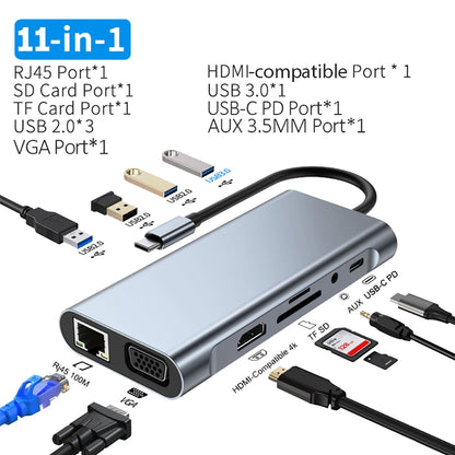 11-in-1 4K USB-C HUB