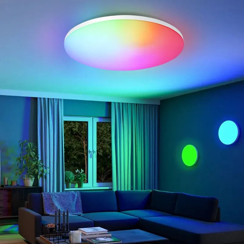 BENEWTON Smart RGB &amp; CCT LED Ceiling Light – App Control &amp; Remote Control (18–54W)