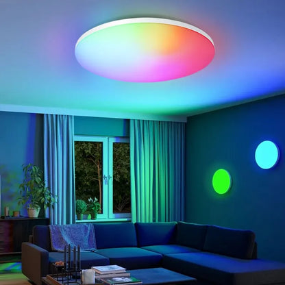 BENEWTON Smart RGB &amp; CCT LED Ceiling Light – App Control &amp; Remote Control (18–54W)