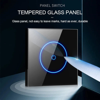 Tuya WiFi Smart Lichtschakelaar – 1/2/3-Gang Touchpaneel met App-bediening voor Alexa & Google Home